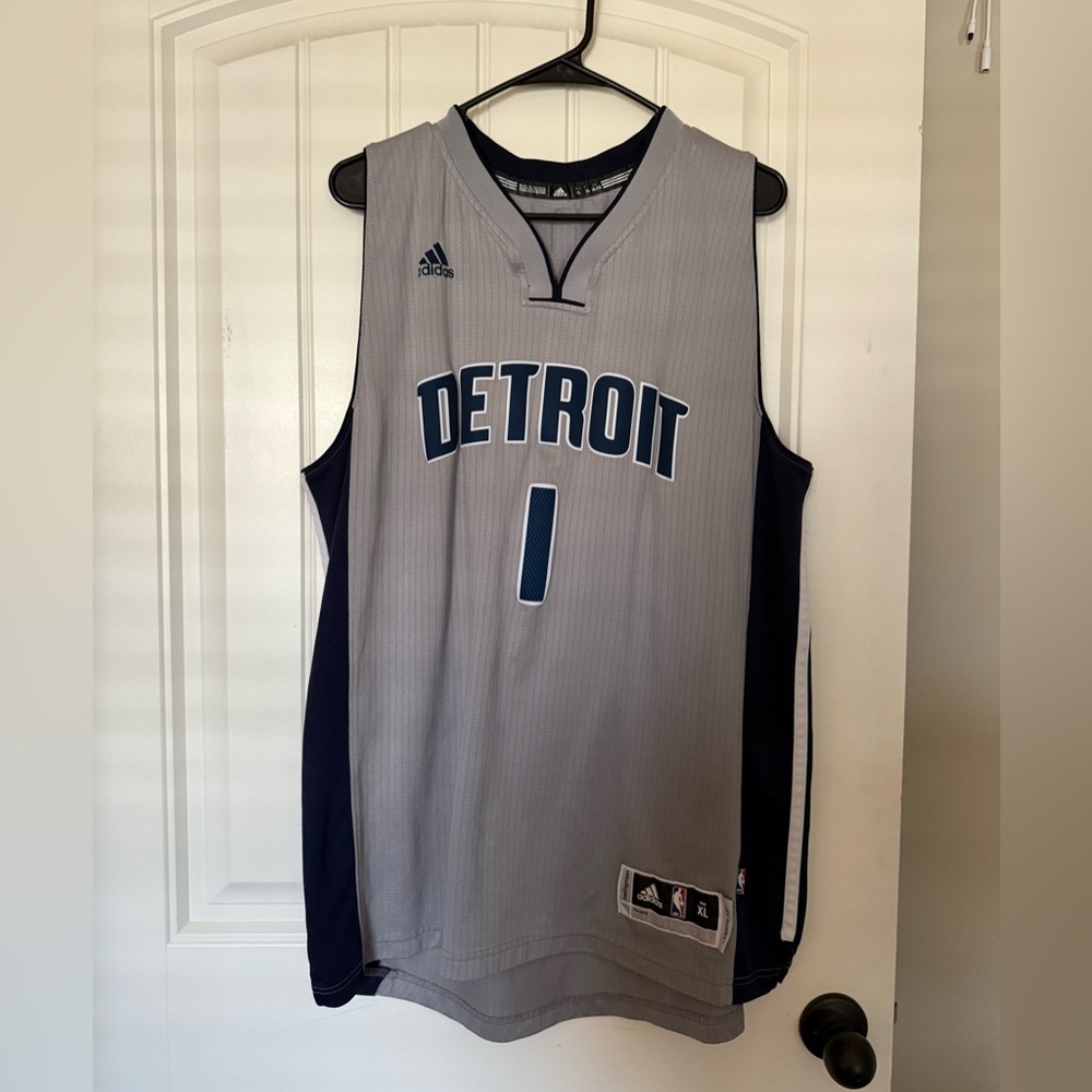 Adidas Detroit Basketball Jersey Size XL